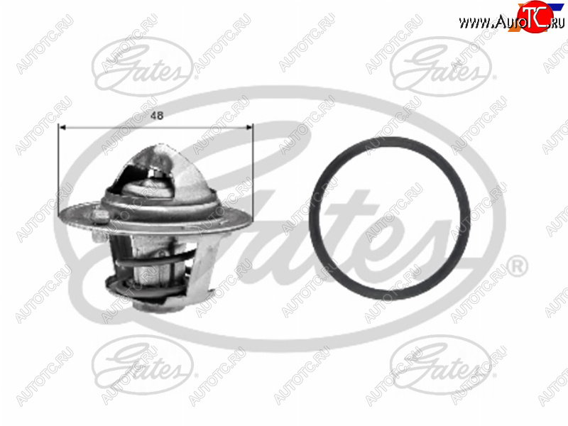 1 429 р. Термостат с прокладкой FORD C-MAXFOCUS IFOCUS IIFOCUS IIIMONDEOMAZDA 2VOLVO C30S40V50 GATES TH25782G1  с доставкой в г. Кемерово
