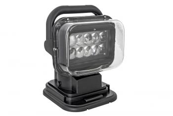 8 029 р. Фара-искатель 12V 50W LED с дистанционным управлением, черный (200х240х200мм) China ch001-bl  с доставкой в г. Кемерово. Увеличить фотографию 4