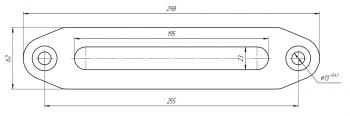 2 699 р. Клюз для лебёдки алюминиевый под синтетический трос RUNVA afl001  с доставкой в г. Кемерово. Увеличить фотографию 2