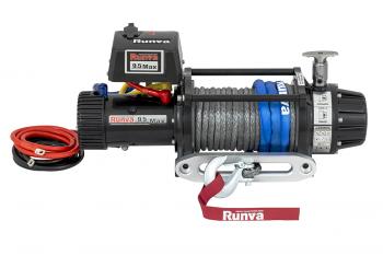 79 789 р. Лебёдка автомобильная электрическая 24V Runva 9500 lbs 4350 кг MAX влагозащищенная, комбинированный роспуск, синтетический трос RUNVA ewb9500max-q-ssrmac24v  с доставкой в г. Кемерово. Увеличить фотографию 10