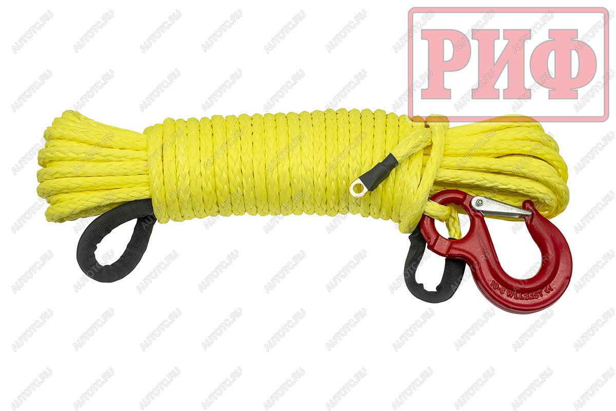 8 159 р. Трос для лебёдки синтетический РИФ 10 мм25 м (готовый) РИФ rope10mm25m  с доставкой в г. Кемерово