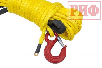 10 729 р. Трос для лебёдки синтетический РИФ 13 мм23 м (готовый) РИФ rope13mm23m  с доставкой в г. Кемерово. Увеличить фотографию 2