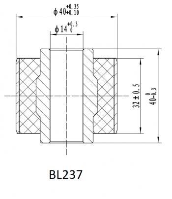 1 329 р. Втулка амортизатора РИФ SA237 (с маркировкой 1) нижняя РИФ bl237  с доставкой в г. Кемерово. Увеличить фотографию 2
