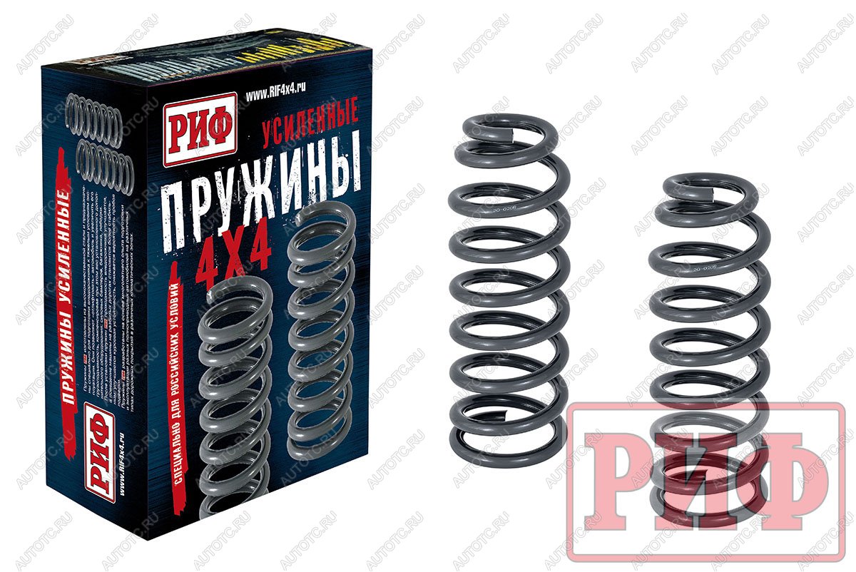 13 939 р. Пружины передние усиленные штатные (+50 кг) РИФ   SSANGYONG Rexton  Y290 (2012-2017) (сталь)  с доставкой в г. Кемерово