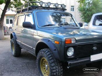 Расширители колёсных арок ВАЗ НИВА 2131 5D под нерезанные арки колёс Fenders ткн-2131с