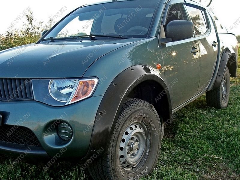 9 849 р. Расширители колесных арок Mitsubishi L200 2007-2010 глянец (под покраску) Русская Артель rml-005300  с доставкой в г. Кемерово