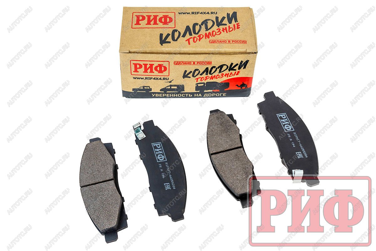 1 489 р. Колодки тормозные передние РИФ Mitsubishi L200 2005+, Pajero Sport 2008-2015 OEM 4605A284, 4605B233, 4605A198 РИФ rifmit-4605a284  с доставкой в г. Кемерово