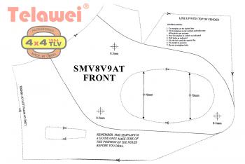 16 299 р. Шноркель Telawei для Mitsubishi Pajero 2006+ 3.8 V6, 3.2D Telawei smv8v9a  с доставкой в г. Кемерово. Увеличить фотографию 5