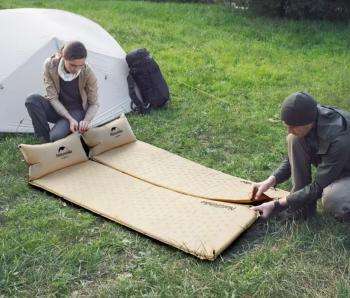 3 019 р. Коврик самонадувающийся с подушкой Naturehike, 185х60х2,5 см, синий Naturehike nh15q002-d-blsn  с доставкой в г. Кемерово. Увеличить фотографию 5