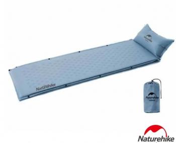 3 019 р. Коврик самонадувающийся с подушкой Naturehike, 185х60х2,5 см, синий Naturehike nh15q002-d-blsn  с доставкой в г. Кемерово. Увеличить фотографию 6