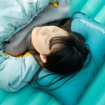1 399 р. Подушка самонадувающаяся Naturehike 46х27х9,5 см, голубая Naturehike nh17a001-l-lb  с доставкой в г. Кемерово. Увеличить фотографию 7