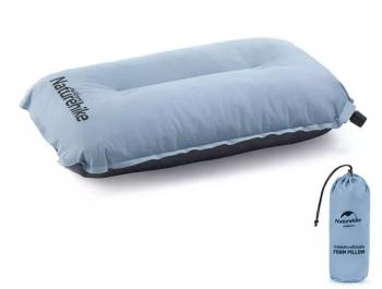 1 399 р. Подушка самонадувающаяся Naturehike 46х27х9,5 см, голубая Naturehike nh17a001-l-lb  с доставкой в г. Кемерово. Увеличить фотографию 1