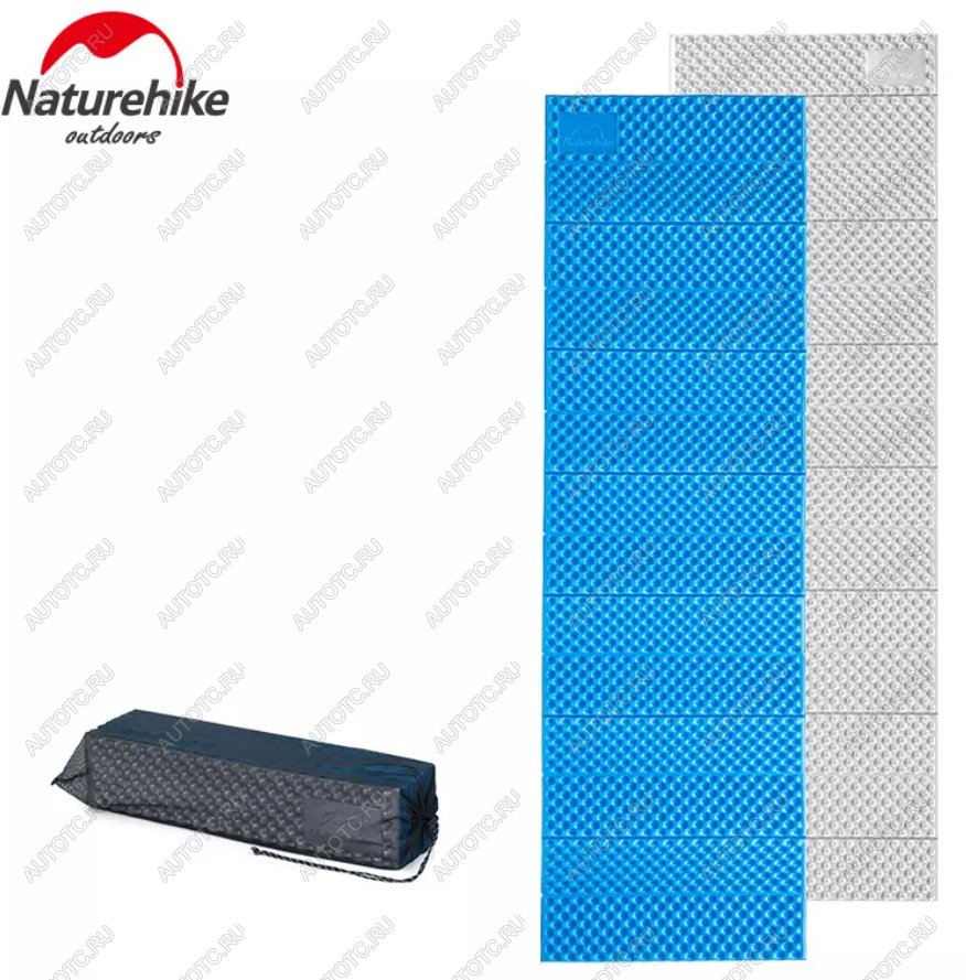 2 259 р. Коврик туристический Naturehike 185х58х1.8 см. IXPE, голубой Naturehike nh19qd008-b  с доставкой в г. Кемерово
