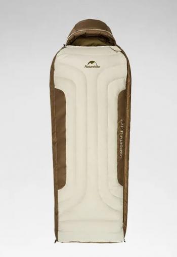 45 999 р. Мешок спальный Naturehike XR1500, 226х85 см, (правый) (ТК: -25C), бежево-коричневый Naturehike cnh22sd007-xr1500red  с доставкой в г. Кемерово. Увеличить фотографию 1