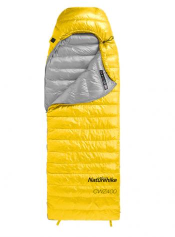 Мешок спальный Naturehike Ultralight CW400 M , 210х75 см, (правый) (ТК: +5C), желтый Naturehike nh18c400-d-yem