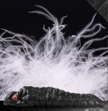 12 649 р. Мешок спальный Naturehike Ultralight CWZ400 M, 210х85 см, (правый) (ТК: +7C), черный Naturehike nh19w400-z-blm  с доставкой в г. Кемерово. Увеличить фотографию 5