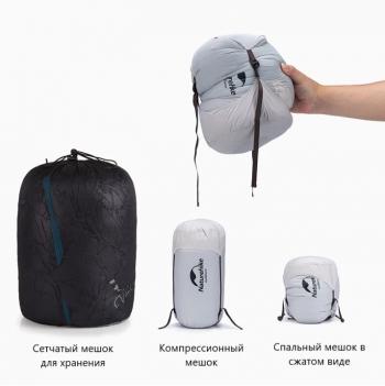 10 899 р. Мешок спальный Naturehike Ultralight CWZ400 M, 210х75 см, (правый) (ТК: +7C), желтый Naturehike nh19w400-z-yem  с доставкой в г. Кемерово. Увеличить фотографию 4