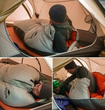 64 999 р. Мешок спальный Naturehike Arctic-17, 200х75 см, (ТК: -17C), серебристый Naturehike nh19yd005-sil1000g  с доставкой в г. Кемерово. Увеличить фотографию 5