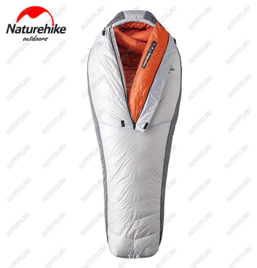 64 999 р. Мешок спальный Naturehike Arctic-17, 200х75 см, (ТК: -17C), серебристый Naturehike nh19yd005-sil1000g  с доставкой в г. Кемерово