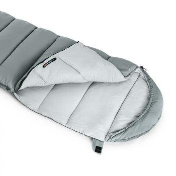 4 399 р. Мешок спальный Naturehike Envelope M180, (190+30)х80 см, (левый) (ТК: +12C), серый Naturehike nh20msd02-gm180-l  с доставкой в г. Кемерово. Увеличить фотографию 4