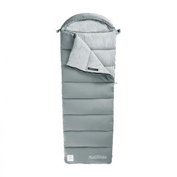 4 399 р. Мешок спальный Naturehike Envelope M180, (190+30)х80 см, (левый) (ТК: +12C), серый Naturehike nh20msd02-gm180-l  с доставкой в г. Кемерово. Увеличить фотографию 1
