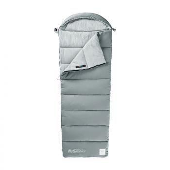 5 229 р. Мешок спальный Naturehike Envelope M400, (190+30)х80 см, (правый) (ТК: +1C), серый Naturehike nh20msd02-gm400  с доставкой в г. Кемерово. Увеличить фотографию 1