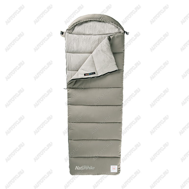 5 229 р. Мешок спальный Naturehike Envelope M400, (190+30)х80 см, (правый) (ТК: +1C), зеленый Naturehike nh20msd02-grm400  с доставкой в г. Кемерово