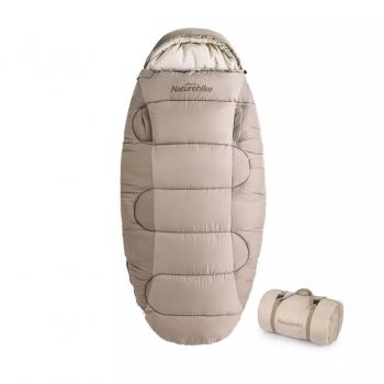 10 299 р. Мешок спальный Naturehike Oval PS200, 220х95 см, (правый) (ТК: +9C), бежевый Naturehike nh20msd03-ps200cr  с доставкой в г. Кемерово. Увеличить фотографию 1