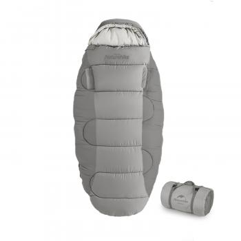 10 299 р. Мешок спальный Naturehike Oval PS200, 220х95 см, (левый) (ТК: +9C), серый Naturehike nh20msd03-ps200g-l  с доставкой в г. Кемерово. Увеличить фотографию 2