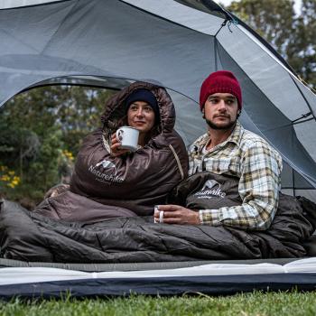 4 269 р. Мешок спальный Naturehike U350, (190х30)х75 см, (левый) (ТК: +1C), темно-зеленый Naturehike nh20msd07-agru350-l  с доставкой в г. Кемерово. Увеличить фотографию 13