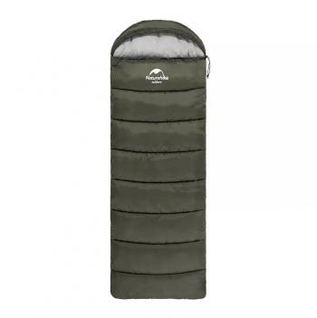 3 499 р. Мешок спальный Naturehike U150, 220х75 см, (ТК: +11C), (правый), темно-зеленый Naturehike nh20msd07-arm150  с доставкой в г. Кемерово. Увеличить фотографию 1