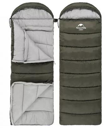 3 499 р. Мешок спальный Naturehike U150, 220х75 см, (ТК: +11C), (левый), темно-зеленый Naturehike nh20msd07-arm150-l  с доставкой в г. Кемерово. Увеличить фотографию 3