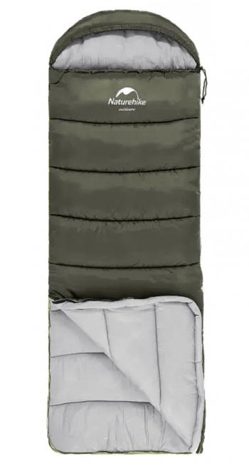 4 289 р. Мешок спальный Naturehike U250, (190х30)х75 см, (правый) (ТК: +6C), темно-зеленый Naturehike nh20msd07-arm250  с доставкой в г. Кемерово. Увеличить фотографию 2