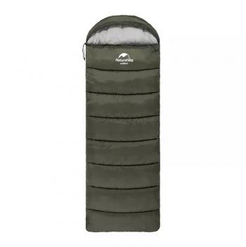 4 289 р. Мешок спальный Naturehike U250, (190х30)х75 см, (левый) (ТК: +6C), темно-зеленый Naturehike nh20msd07-arm250-l  с доставкой в г. Кемерово. Увеличить фотографию 1