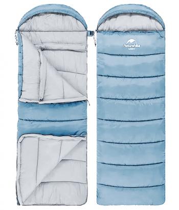 3 609 р. Мешок спальный Naturehike U250, (190х30)х75 см, (левый) (ТК: +6C), голубой Naturehike nh20msd07-blu250-l  с доставкой в г. Кемерово. Увеличить фотографию 5