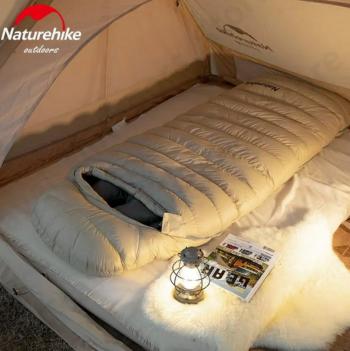56 999 р. Мешок спальный Naturehike CW1000, 220х80 см, (правый) (ТК: -5C), бежевый Naturehike nh22yd002-kh1000g  с доставкой в г. Кемерово. Увеличить фотографию 5