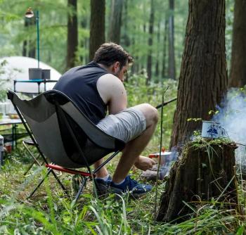 4 089 р. Кресло туристическое Naturehike YL05 складное, серое, до 150 кг Naturehike nh18y050-z  с доставкой в г. Кемерово. Увеличить фотографию 8