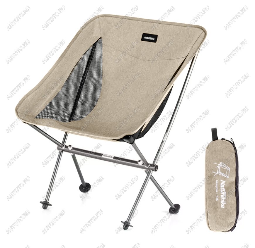 4 089 р. Кресло туристическое Naturehike YL05 складное, бежевое, до 150 кг Naturehike nh18y050-z-br  с доставкой в г. Кемерово