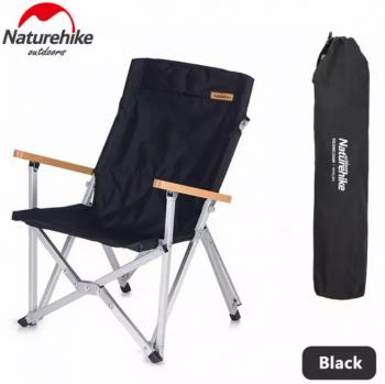 6 449 р. Кресло туристическое Naturehike, складное черное, до 120 кг Naturehike nh19jj004-bl  с доставкой в г. Кемерово. Увеличить фотографию 1