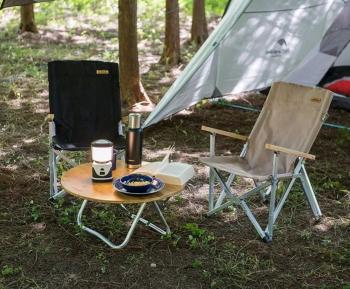 6 449 р. Кресло туристическое Naturehike, складное, хаки, до 120 кг Naturehike nh19jj004-kh  с доставкой в г. Кемерово. Увеличить фотографию 4