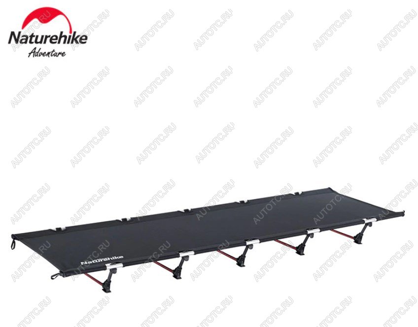 9 339 р. Раскладушка Naturehike XJC05, 190х65х15 см, до 150 кг, черная Naturehike nh20jj001-bl  с доставкой в г. Кемерово