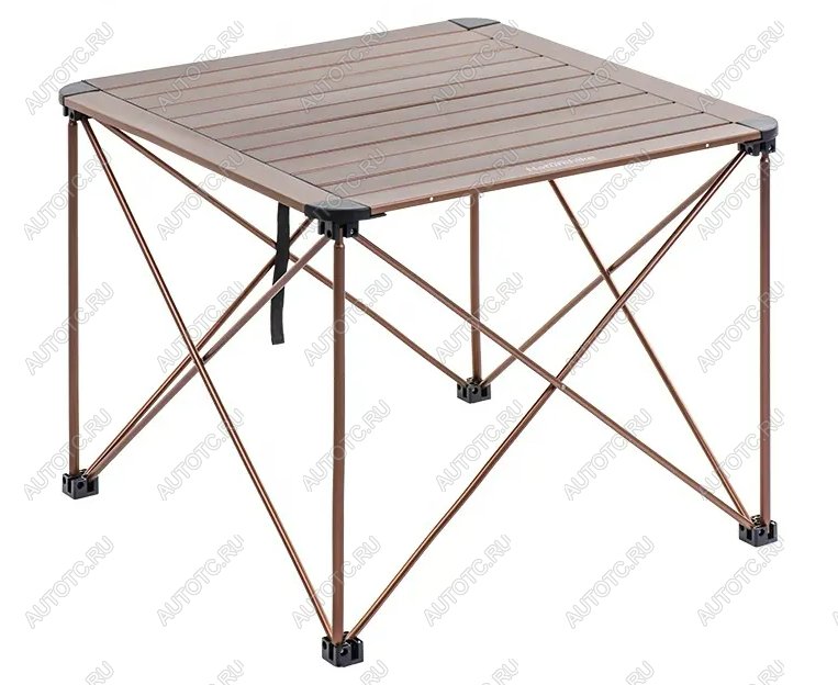 9 749 р. Стол туристический Naturehike алюминиевый, 69,5х69,5х56 см, складной, золотистый Naturehike nh16z016-l-bch  с доставкой в г. Кемерово