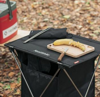 3 639 р. Стол туристический Naturehike алюминиевый, складной, 56,5х45х62 см, с сумкой для посуды, черный Naturehike nh19jj084-bl  с доставкой в г. Кемерово. Увеличить фотографию 8