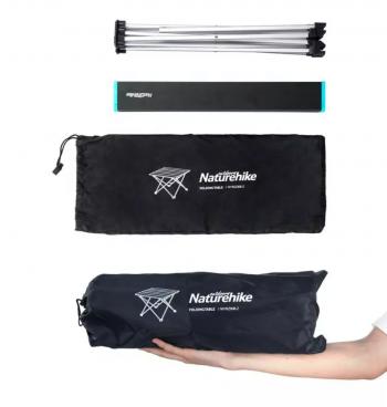 3 999 р. Стол туристический Naturehike складной, 68х46х40,5 см, чёрный Naturehike nh19z008-z-bll  с доставкой в г. Кемерово. Увеличить фотографию 2