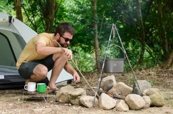 2 149 р. Тренога Naturehike для котелка Naturehike nh17s00s-g-sl  с доставкой в г. Кемерово. Увеличить фотографию 4