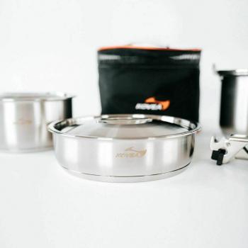 18 499 р. Набор посуды Kovea KOVEA TRIPLE STAINLESS COOKWARE-L KOVEA kcw-1901  с доставкой в г. Кемерово. Увеличить фотографию 4