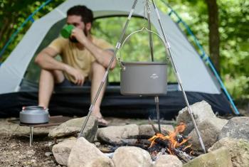 2 399 р. Котелок туристический Naturehike 4 л. Naturehike nh17d021-g-g  с доставкой в г. Кемерово. Увеличить фотографию 8