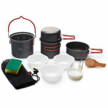 3 289 р. Набор посуды Naturehike туристический 4 в 1 (подвес+3 чашки) Naturehike nh18t018-g-va  с доставкой в г. Кемерово. Увеличить фотографию 2