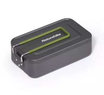 2 399 р. Котелок прямоугольный Naturehike 1 л., алюминиевый Naturehike nh21cj011-g  с доставкой в г. Кемерово. Увеличить фотографию 1