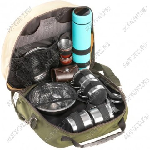 5 549 р. Набор для пикника на 4 персоны, PREMIER, с голубым термосом PREMIER pr-4-4  с доставкой в г. Кемерово